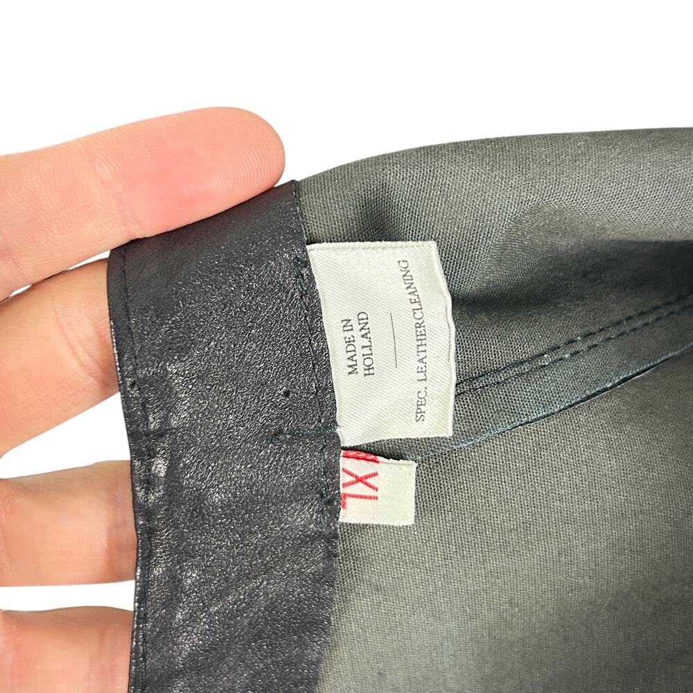 Cache Y2k Black Leather 90s Corset Front Zip Goth… - image 5